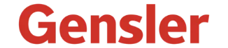Gensler logo on a black background, featuring commercial flooring systems.