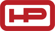 A red and black logo with the word hp, representing commercial flooring systems.