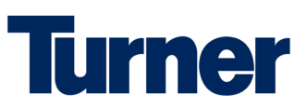 A blue logo featuring the word "Turner" designed for commercial flooring systems.