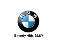 BMW logo with black, blue, and white segments, accompanied by the text "Beverly Hills BMW" underneath.